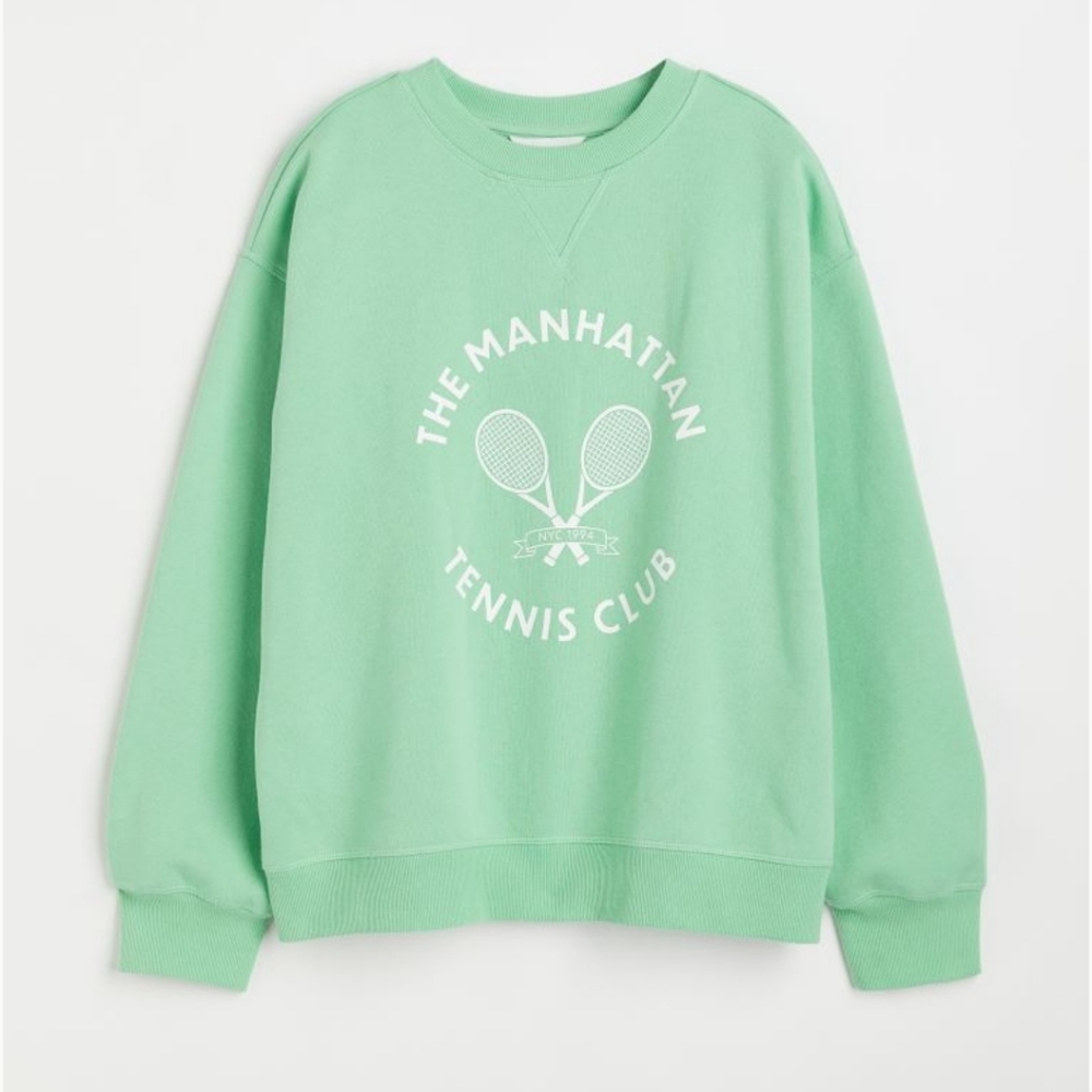 H&M Green Sweatshirt